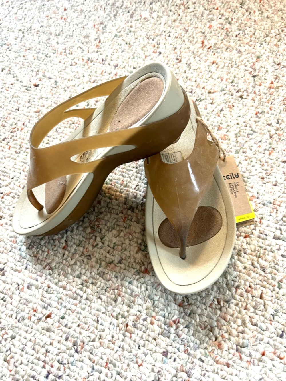 Women's ccilu Brown Sandal Flip-Flops